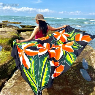 New summer rayon sarongs pareo handpainted originally made in bali by balinese artisans